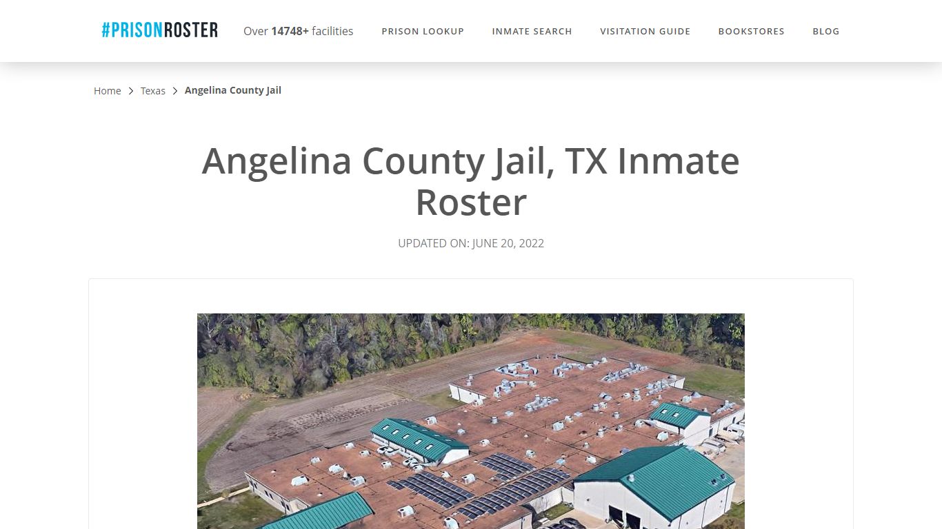 Angelina County Jail, TX Inmate Roster